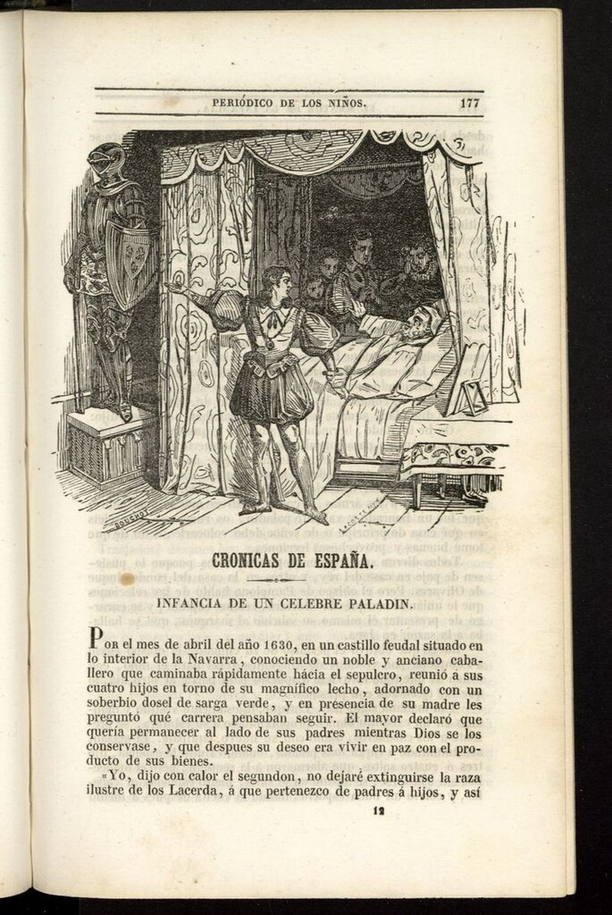 Miniatura de El Mentor de la Infancia de 1844, tomo III, nº 12