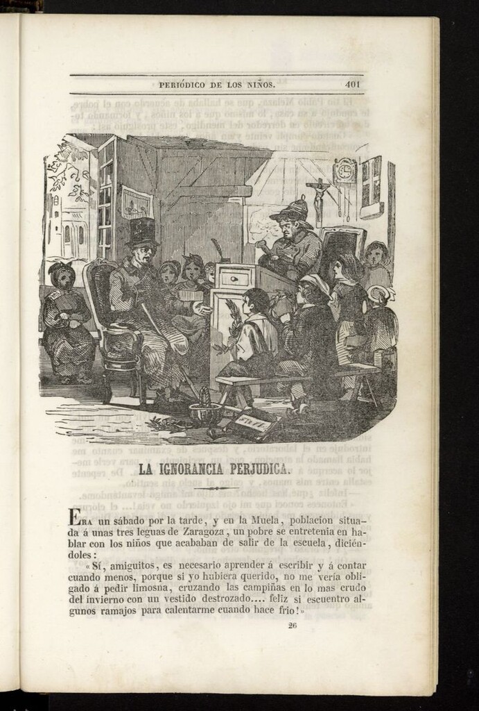 Miniatura de El Mentor de la Infancia de 1844, tomo III, nº 26