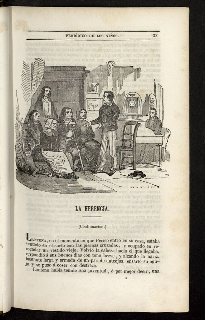 Miniatura de El Mentor de la Infancia de 1845, tomo IV, nº 3