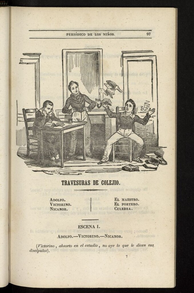 Miniatura de El Mentor de la Infancia de 1845, tomo IV, nº 7