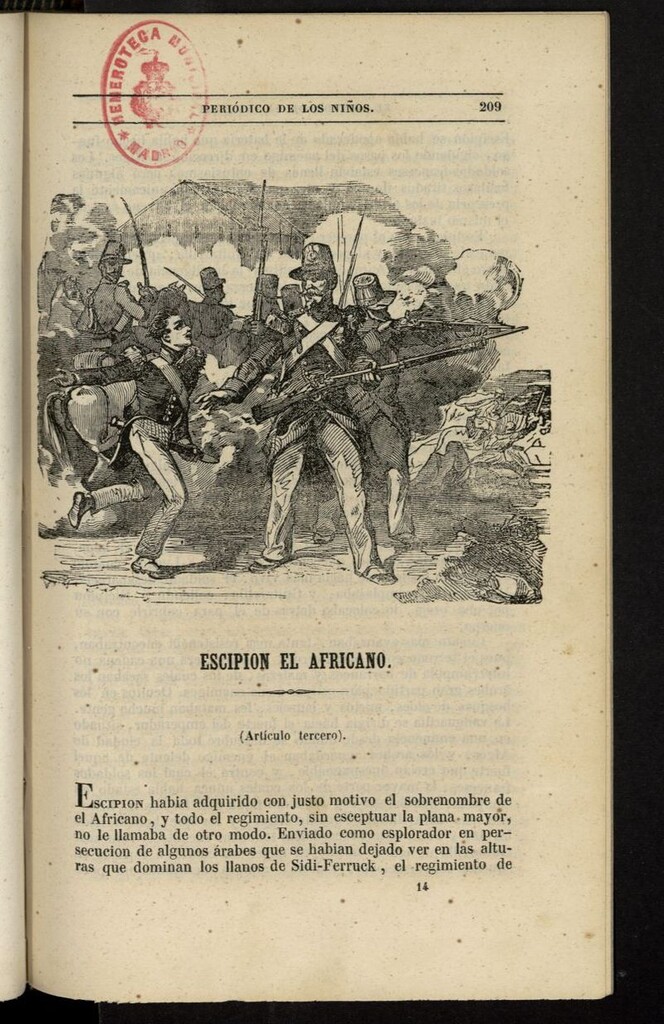 Miniatura de El Mentor de la Infancia de 1845, tomo IV, nº 14