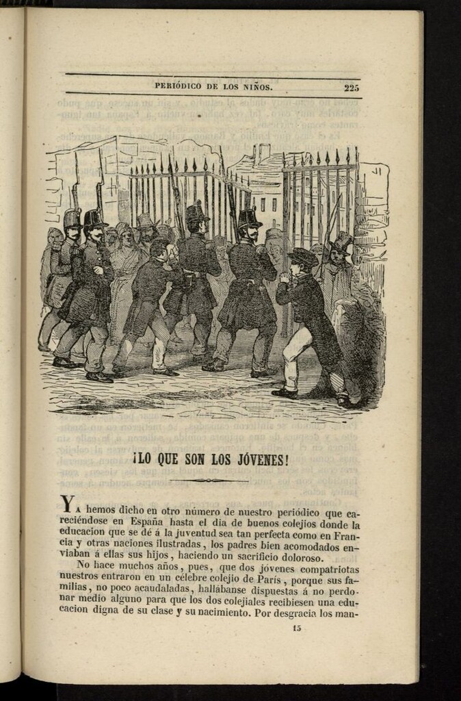 Miniatura de El Mentor de la Infancia de 1845, tomo IV, nº 15