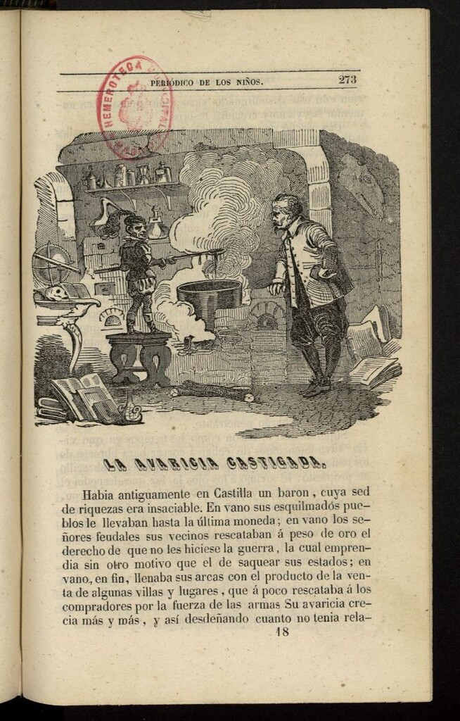 Miniatura de El Mentor de la Infancia de 1845, tomo IV, nº 18