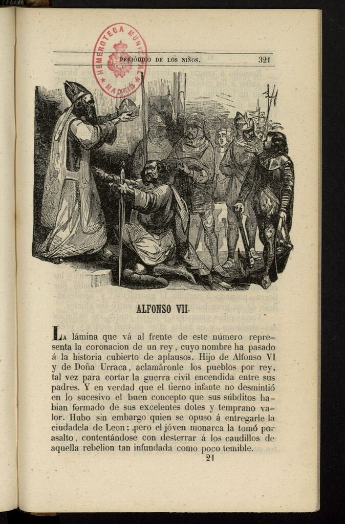 Miniatura de El Mentor de la Infancia de 1845, tomo IV, nº 21