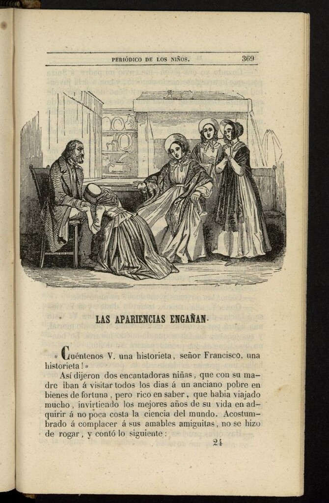 Miniatura de El Mentor de la Infancia de 1845, tomo IV, nº 24