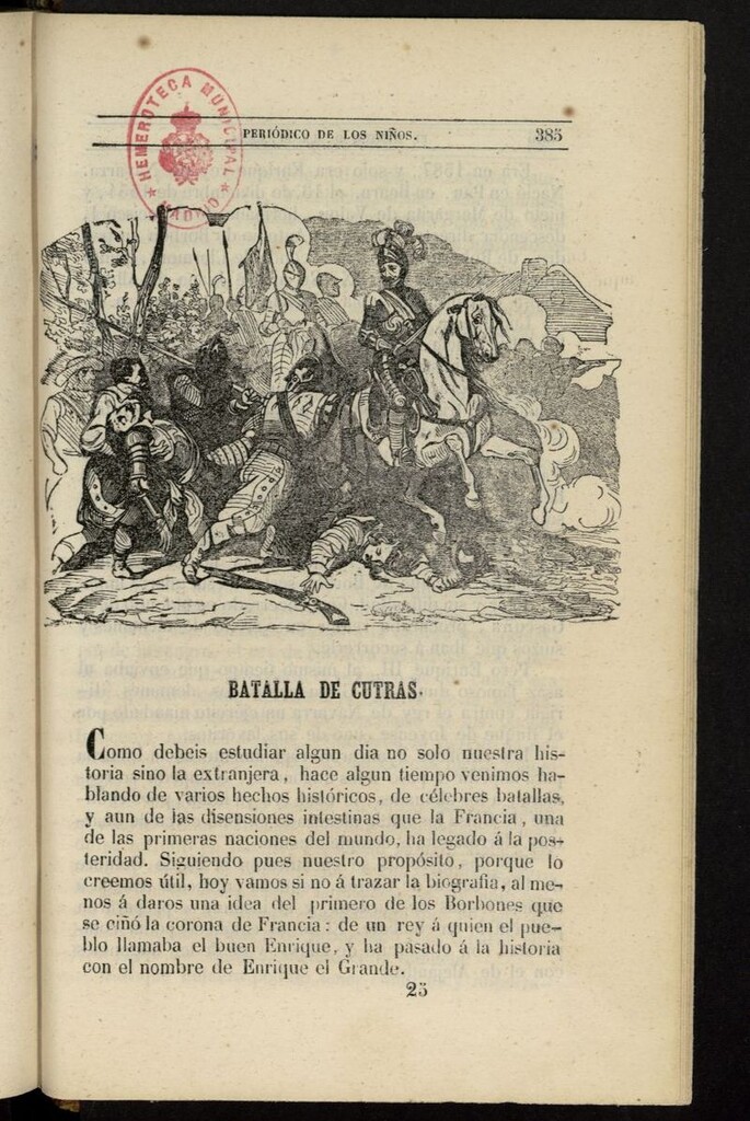 Miniatura de El Mentor de la Infancia de 1845, tomo IV, nº 25