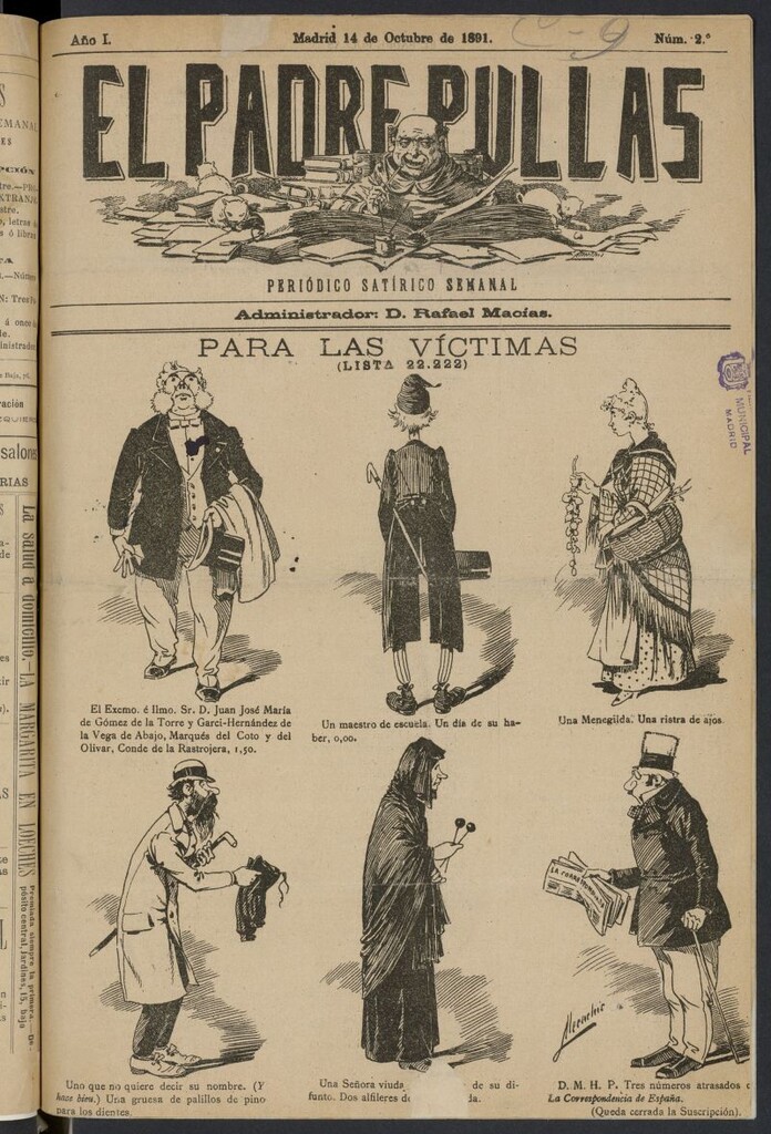 Miniatura de El Padre Pullas del 14 de octubre de 1891