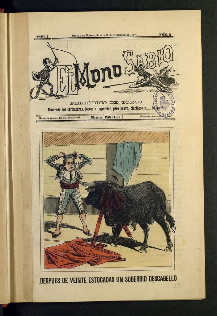 Miniatura de El mono sabio del 3 de diciembre de 1887