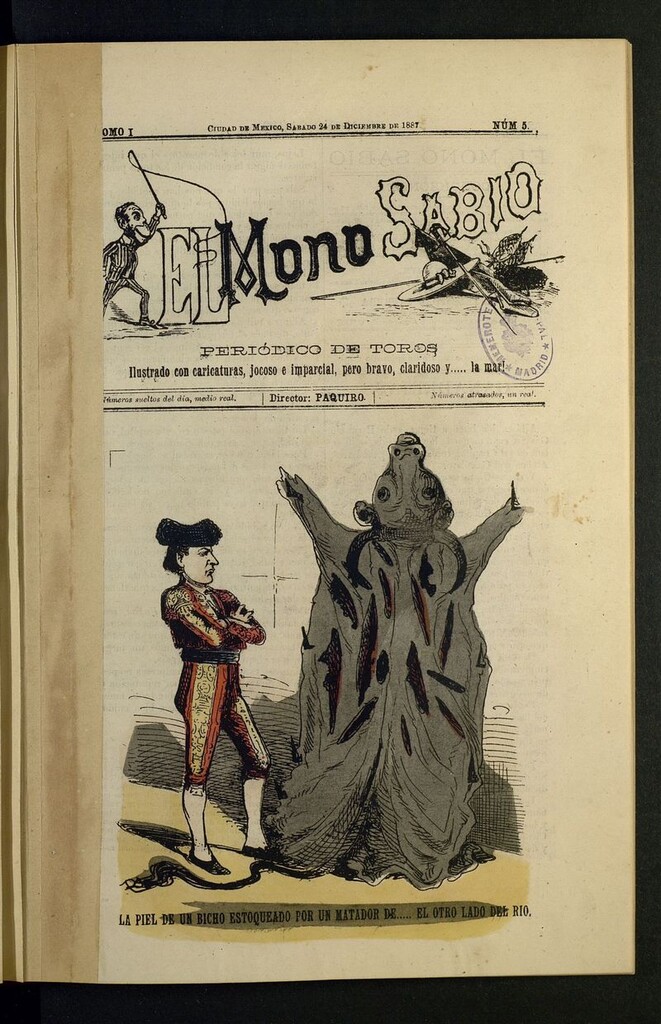 Miniatura de El mono sabio del 24 de diciembre de 1887