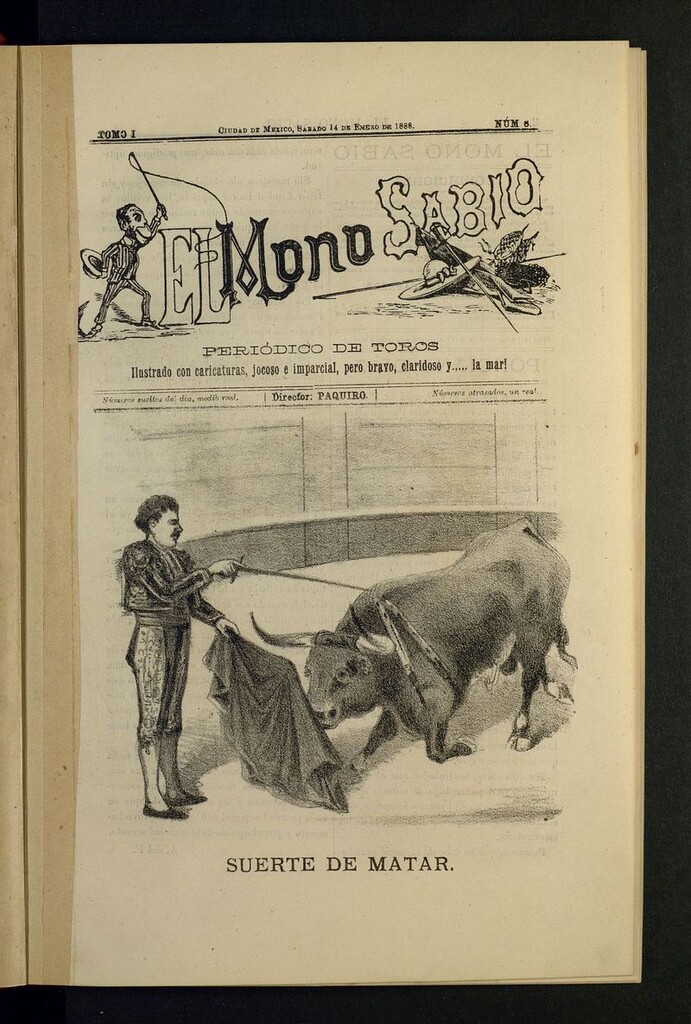 Miniatura de El mono sabio del 14 de enero de 1888