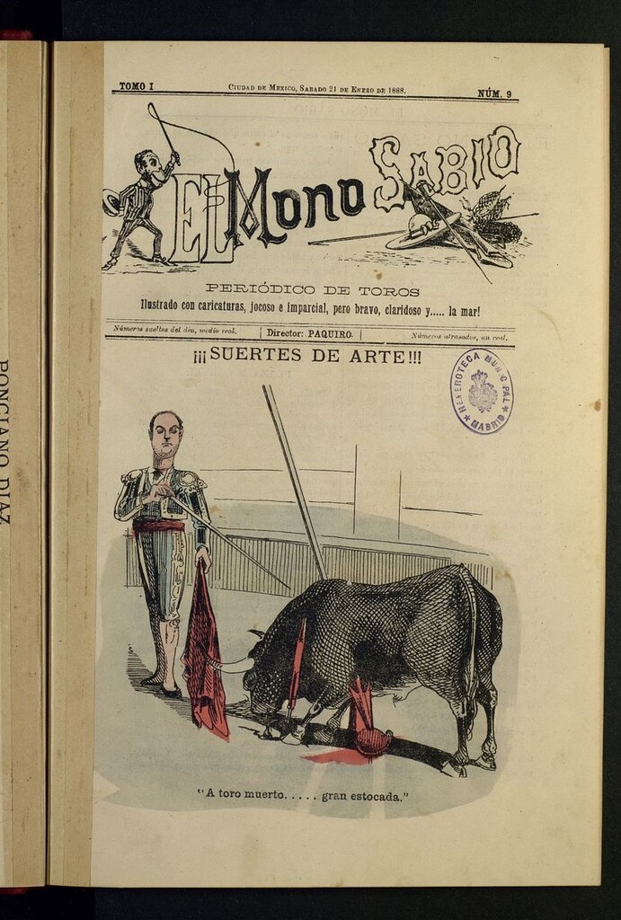 Miniatura de El mono sabio del 21 de enero de 1888