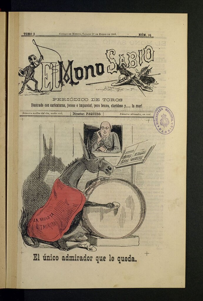Miniatura de El mono sabio del 28 de enero de 1888