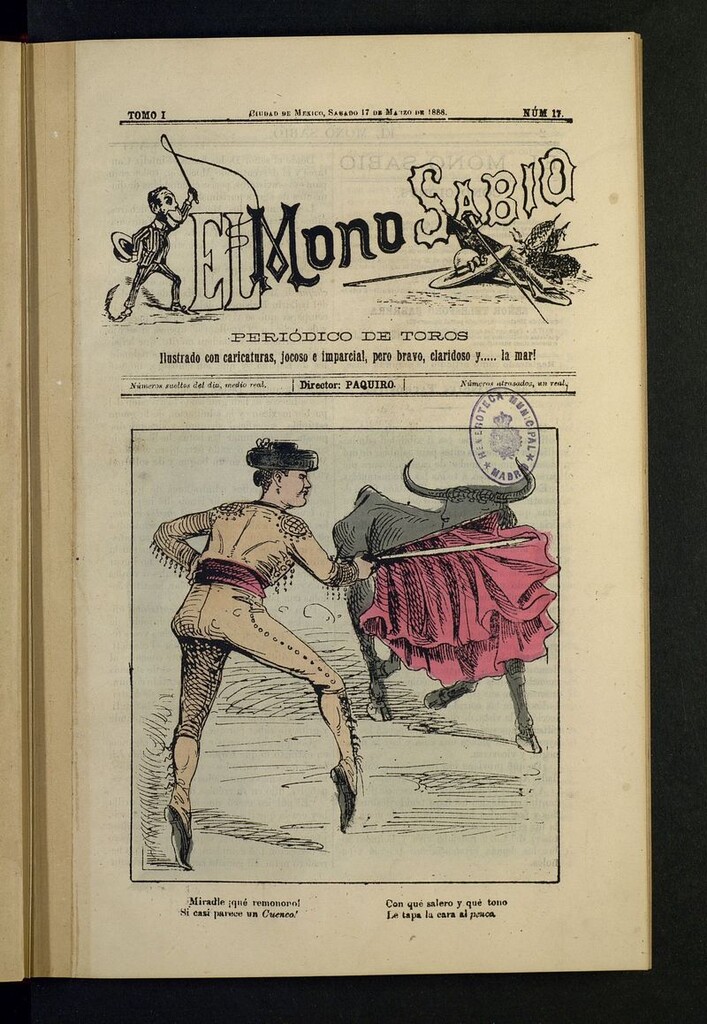 Miniatura de El mono sabio del 17 de marzo de 1888