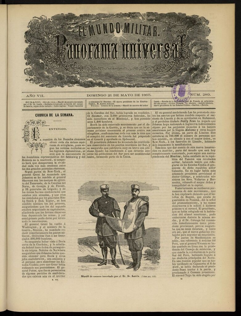 Miniatura de El Mundo Militar: panorama universal del 21 de mayo de 1865