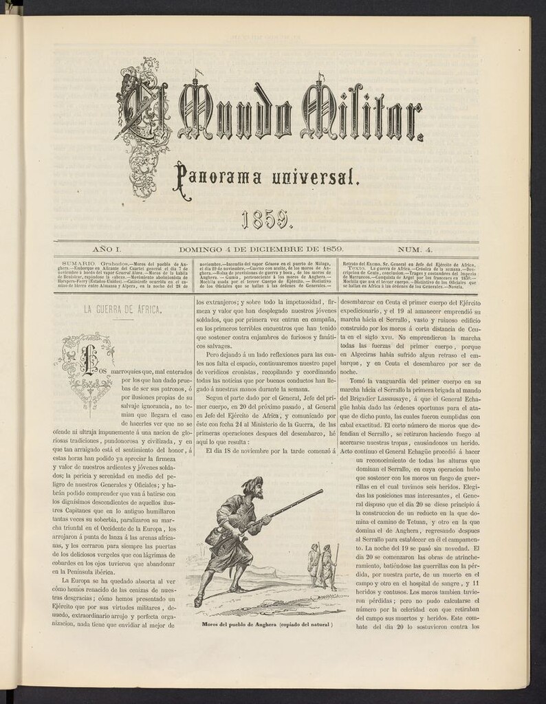 Miniatura de El Mundo Militar: panorama universal del 4 de diciembre de 1859