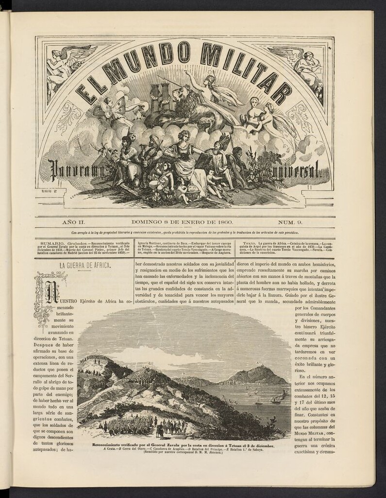 Miniatura de El Mundo Militar: panorama universal del 8 de enero de 1860