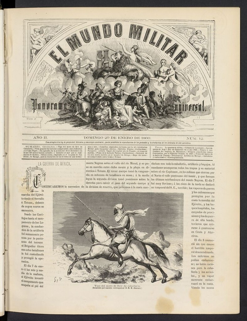 Miniatura de El Mundo Militar: panorama universal del 29 de enero de 1860