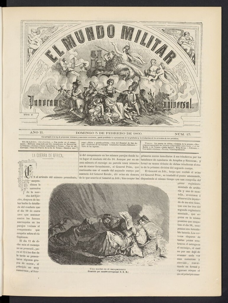 Miniatura de El Mundo Militar: panorama universal del 5 de febrero de 1860