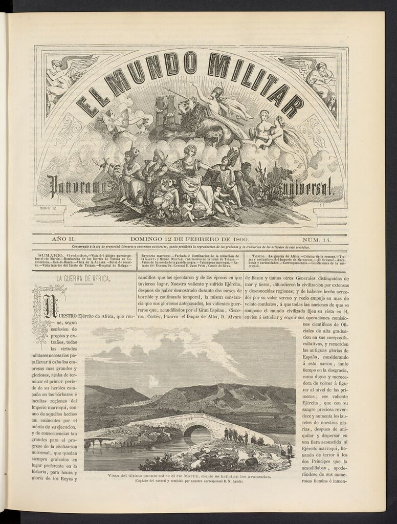 Miniatura de El Mundo Militar: panorama universal del 12 de febrero de 1860