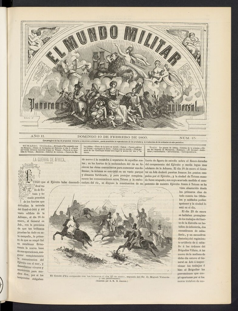 Miniatura de El Mundo Militar: panorama universal del 19 de febrero de 1860