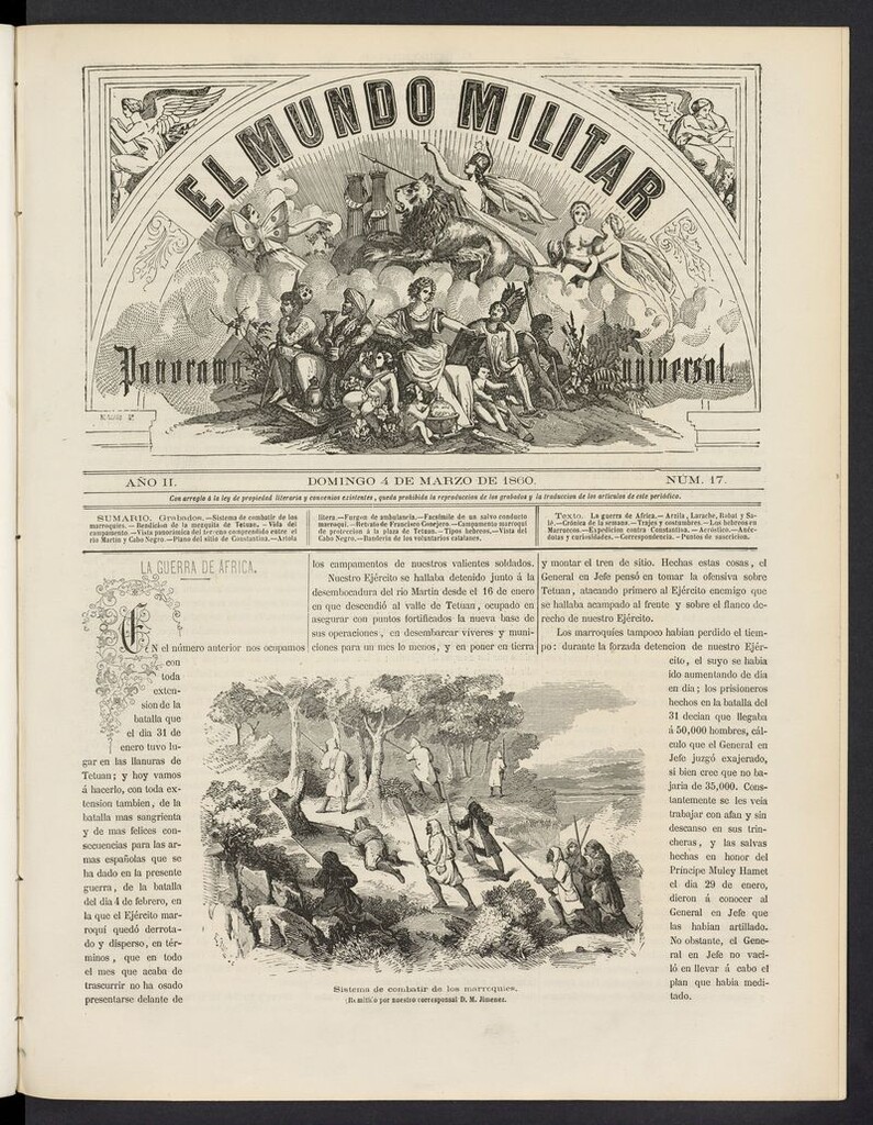 Miniatura de El Mundo Militar: panorama universal del 4 de marzo 1860