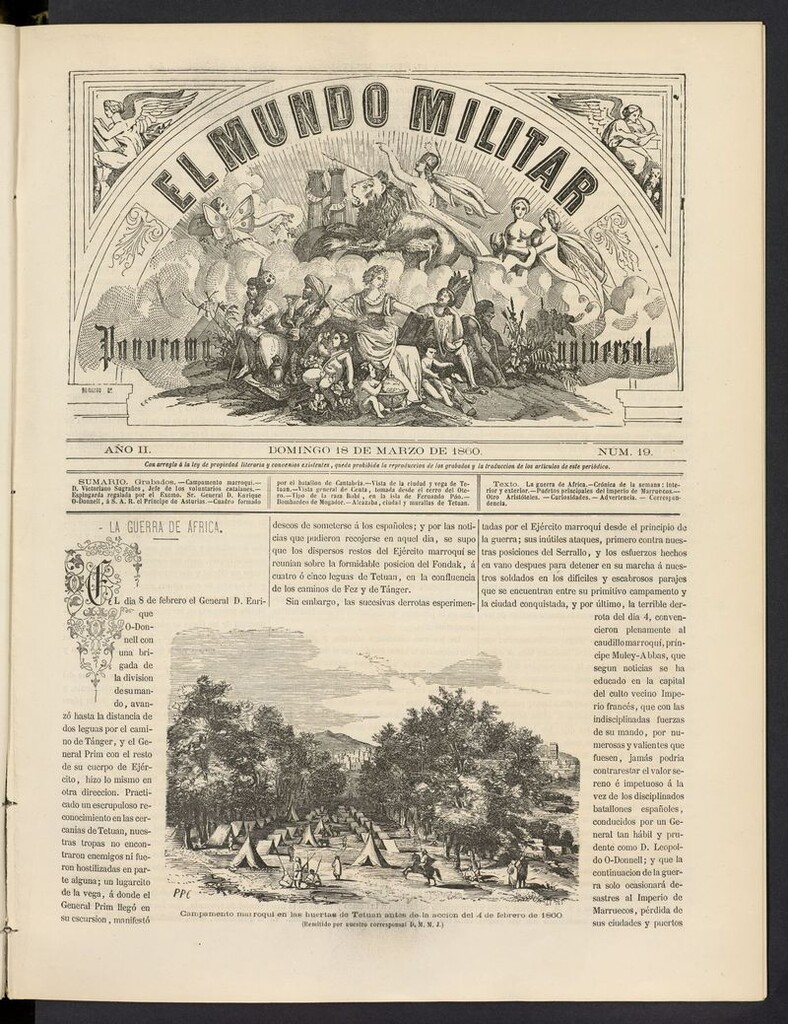 Miniatura de El Mundo Militar: panorama universal del 18 de marzo de 1860