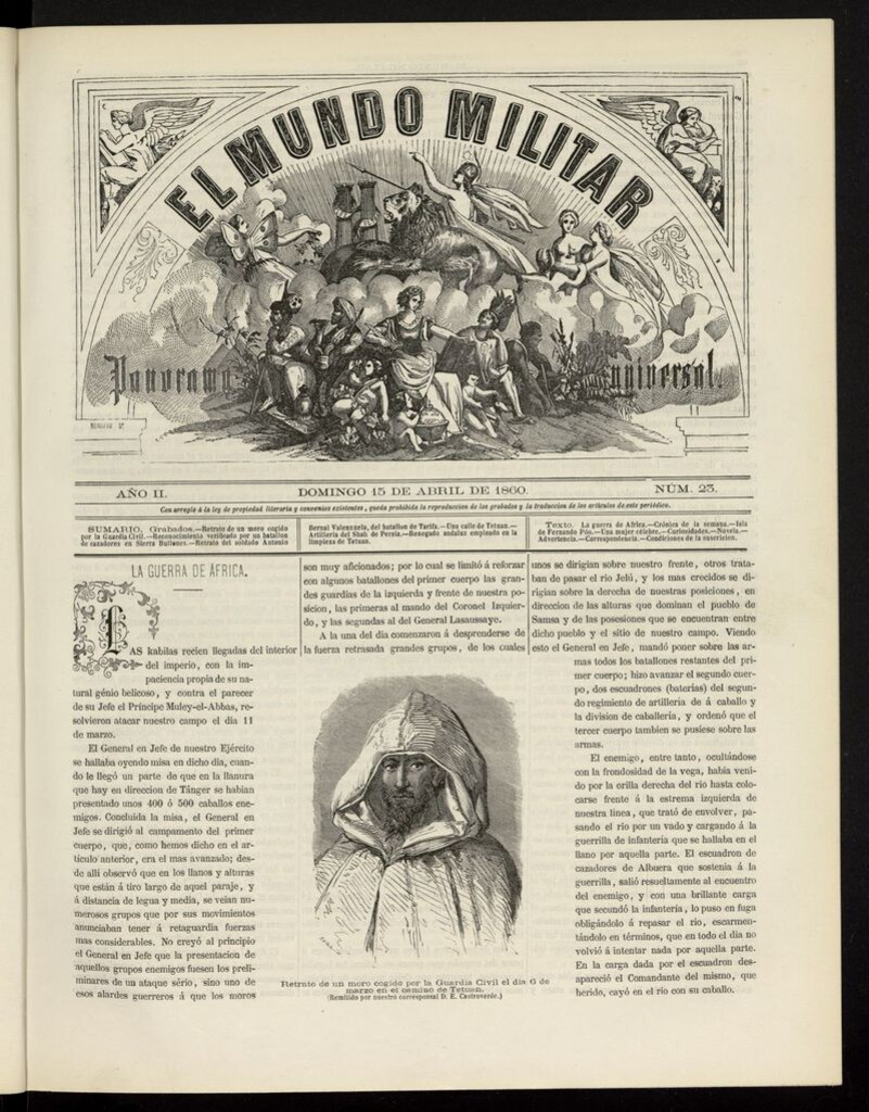 Miniatura de El Mundo Militar: panorama universal del 15 de abril de 1860