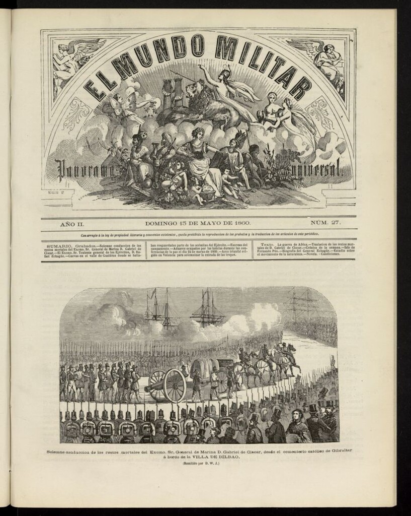 Miniatura de El Mundo Militar: panorama universal del 13 de mayo de 1860