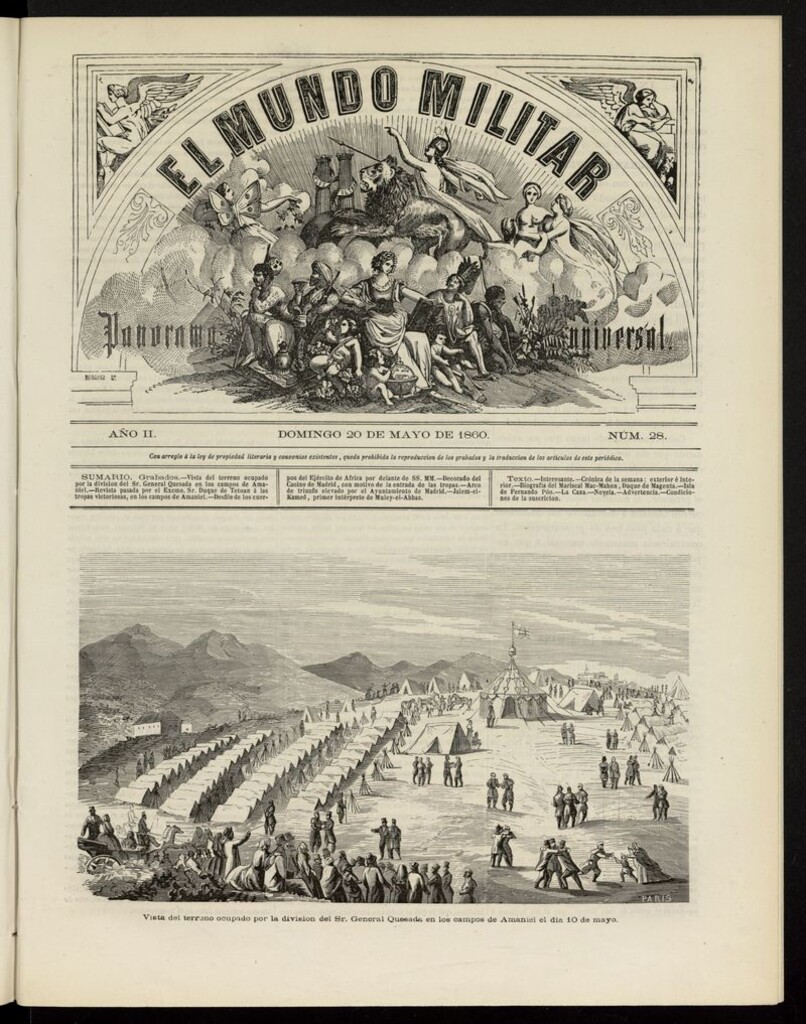 Miniatura de El Mundo Militar: panorama universal del 20 de mayo de 1860