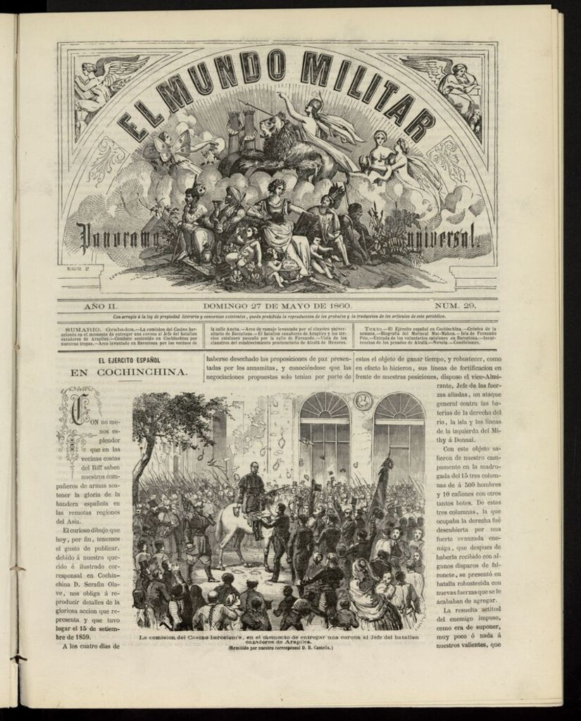 Miniatura de El Mundo Militar: panorama universal del 27 de mayo de 1860