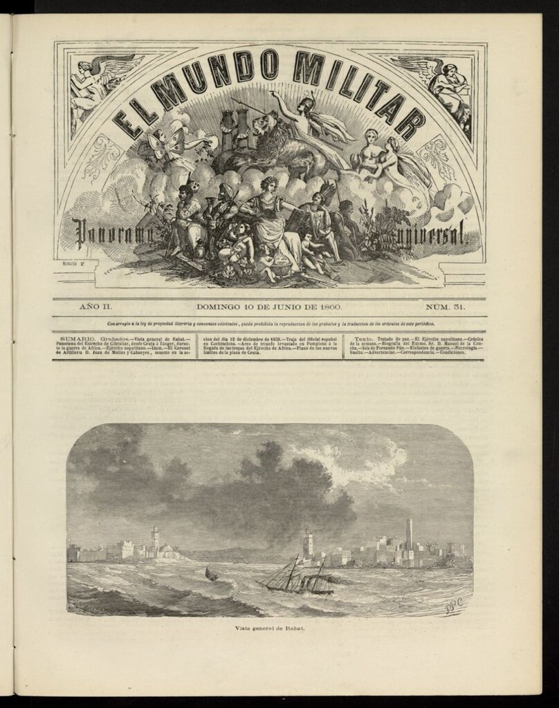 Miniatura de El Mundo Militar: panorama universal del 10 de junio de 1860