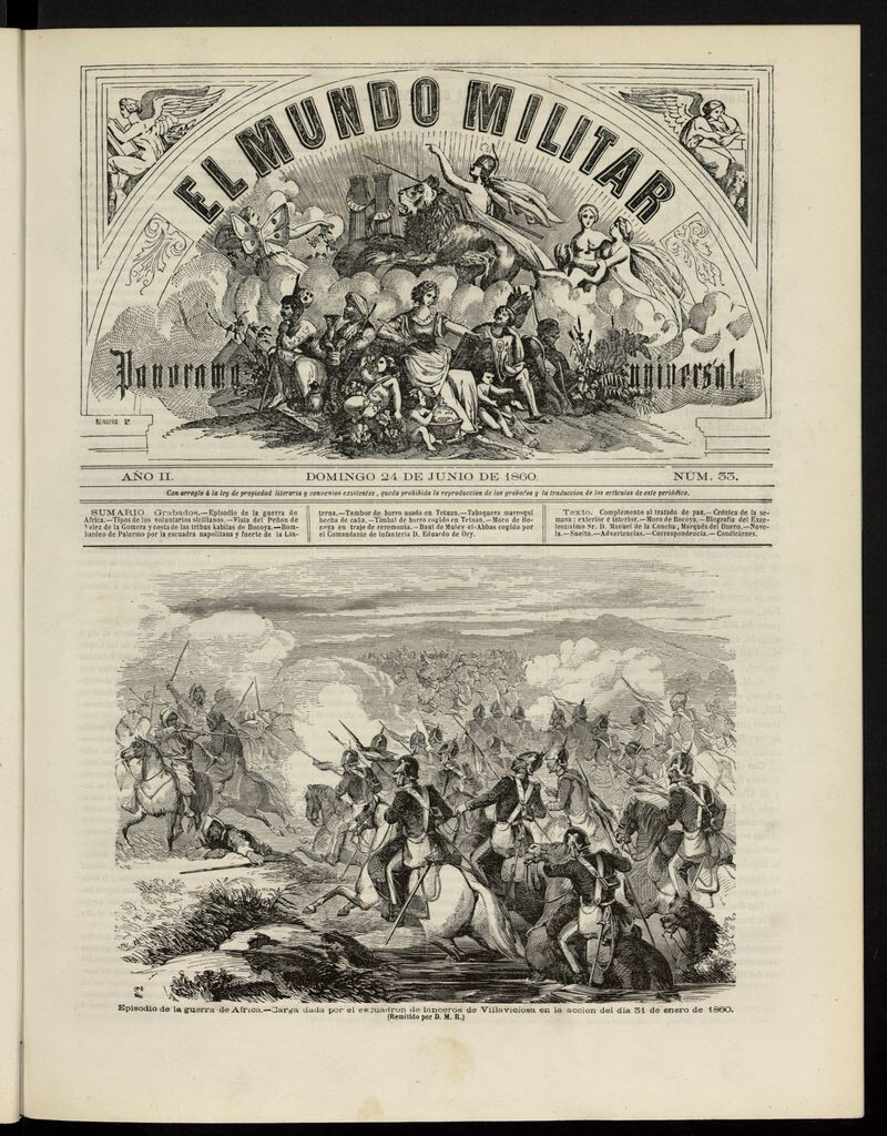 Miniatura de El Mundo Militar: panorama universal del 24 de junio de 1860