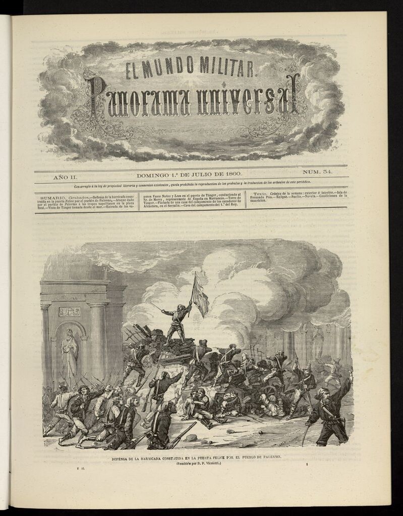 Miniatura de El Mundo Militar: panorama universal del 1 de julio de 1860