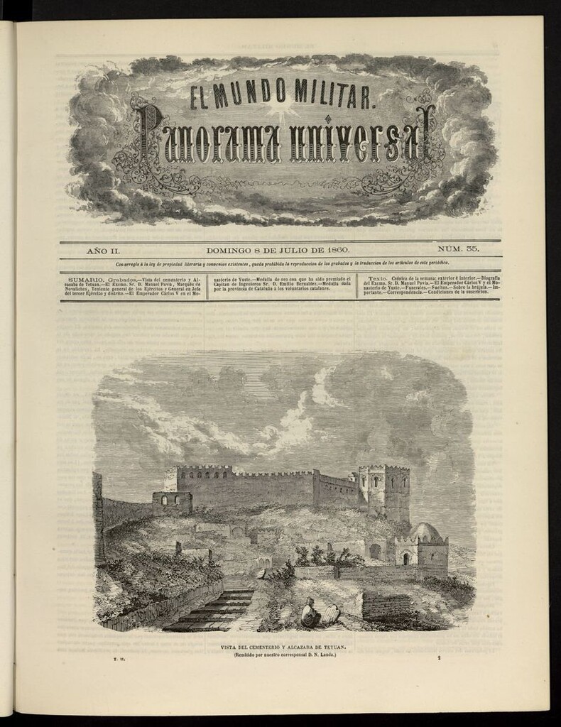Miniatura de El Mundo Militar: panorama universal del 8 de julio de 1860