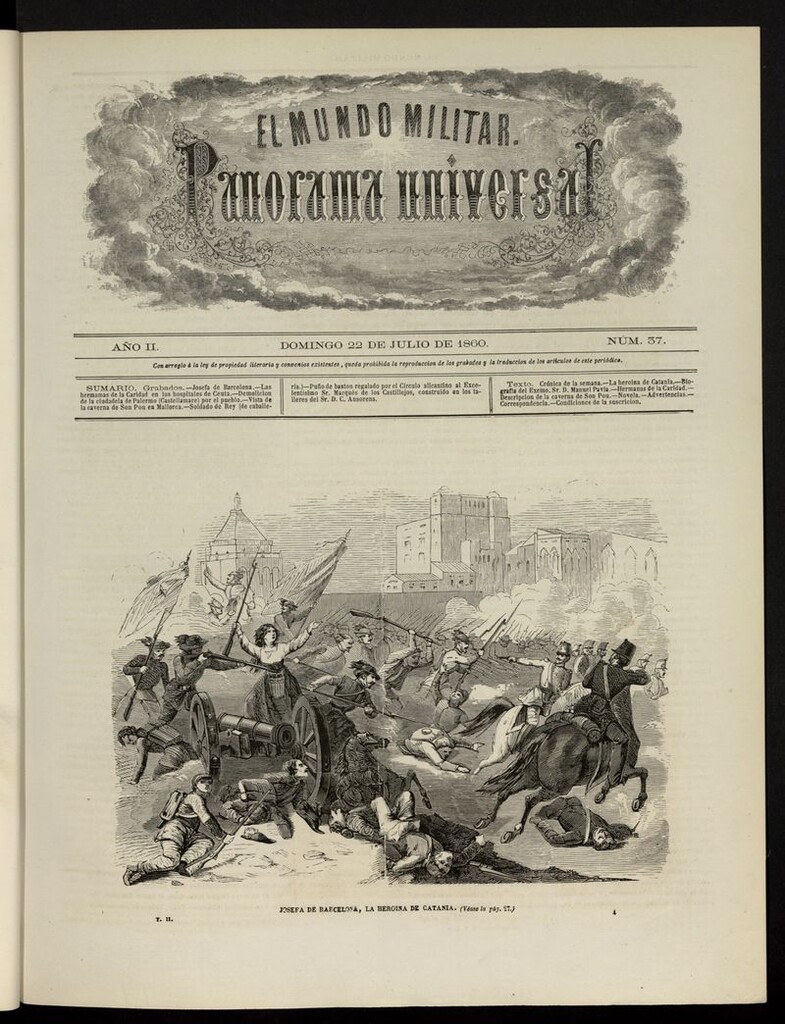 Miniatura de El Mundo Militar: panorama universal del 22 de julio de 1860