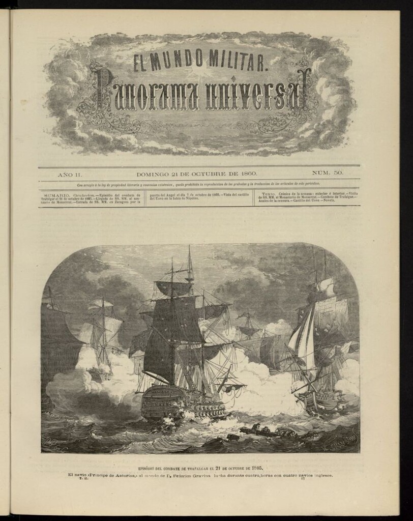 Miniatura de El Mundo Militar: panorama universal del 21 de octubre de 1860