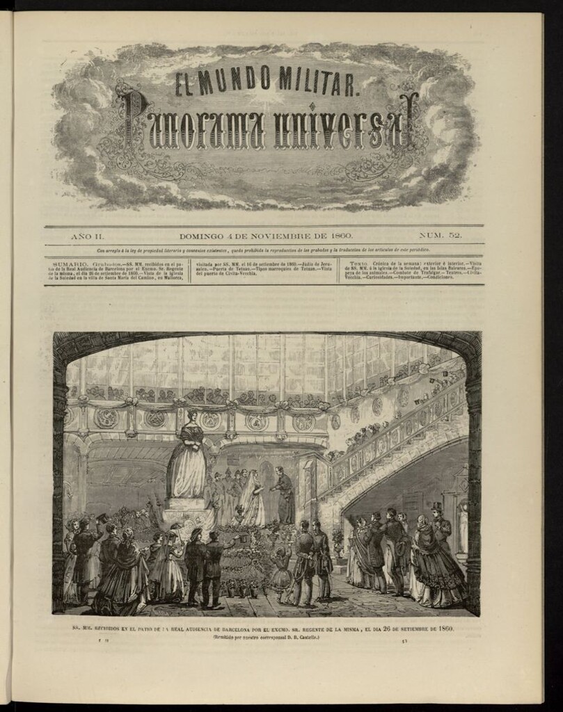 Miniatura de El Mundo Militar: panorama universal del 4 de noviembre de 1860