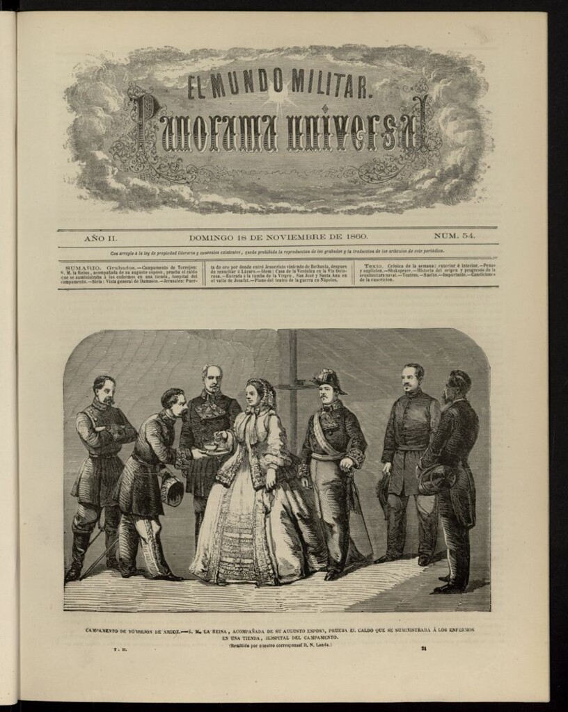 Miniatura de El Mundo Militar: panorama universal del 18 de noviembre de 1860