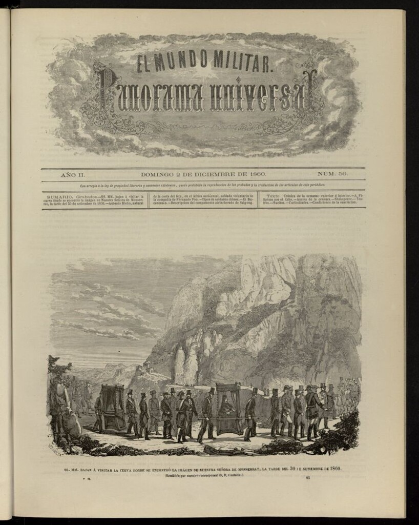 Miniatura de El Mundo Militar: panorama universal del 2 de diciembre de 1860