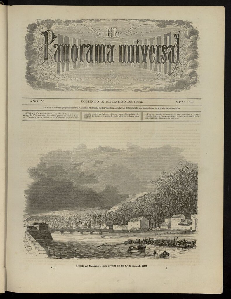 Miniatura de El Mundo Militar: panorama universal del 12 de enero de 1862