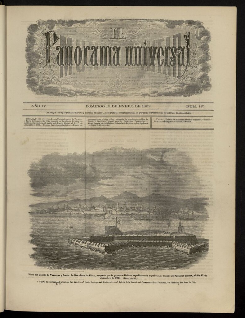 Miniatura de El Mundo Militar: panorama universal del 19 de enero de 1862