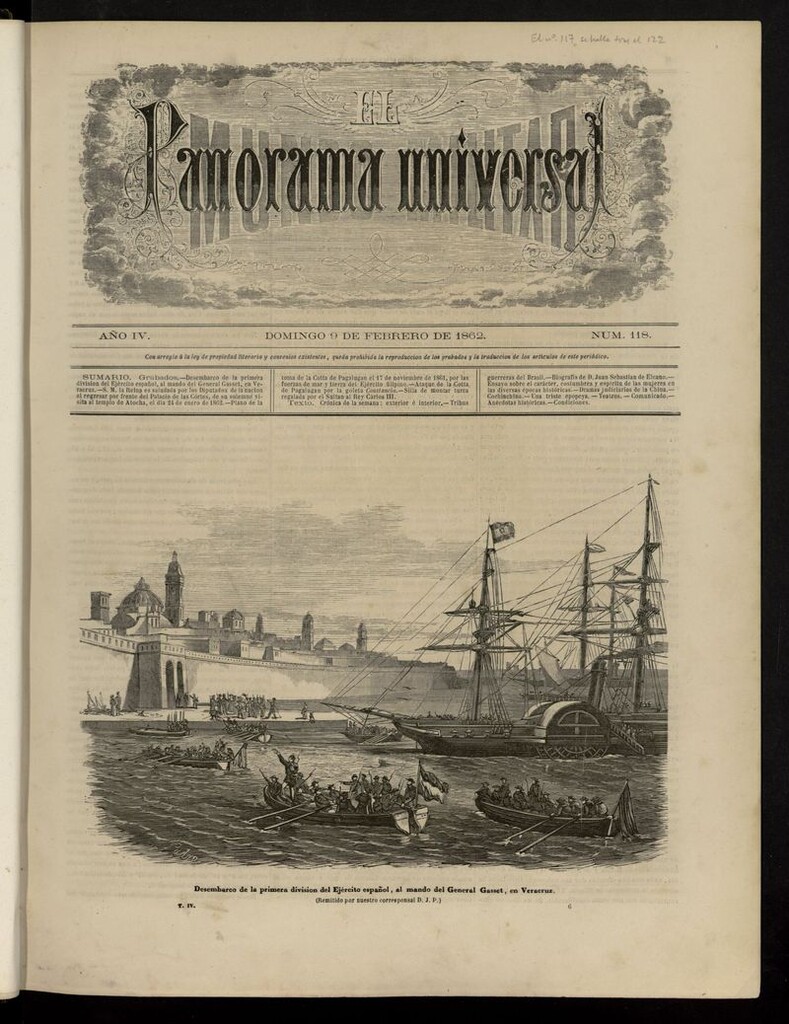 Miniatura de El Mundo Militar: panorama universal del 9 de febrero de 1862