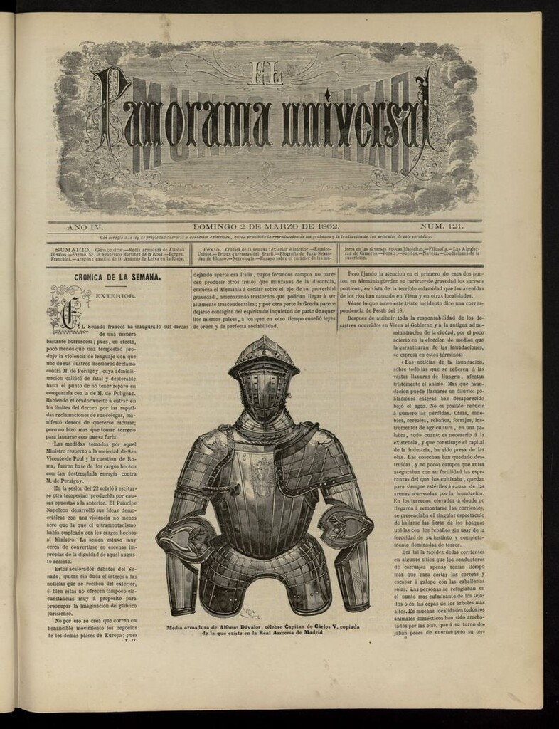 Miniatura de El Mundo Militar: panorama universal del 2 de marzo de 1862