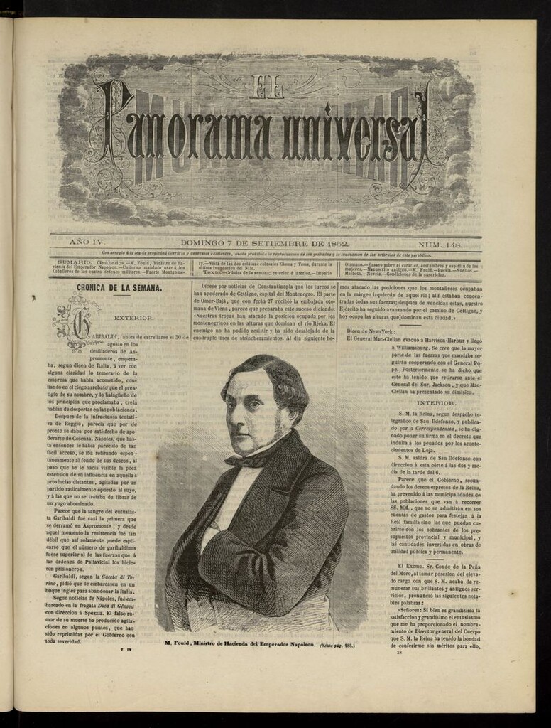 Miniatura de El Mundo Militar: panorama universal del 7 de septiembre de 1862