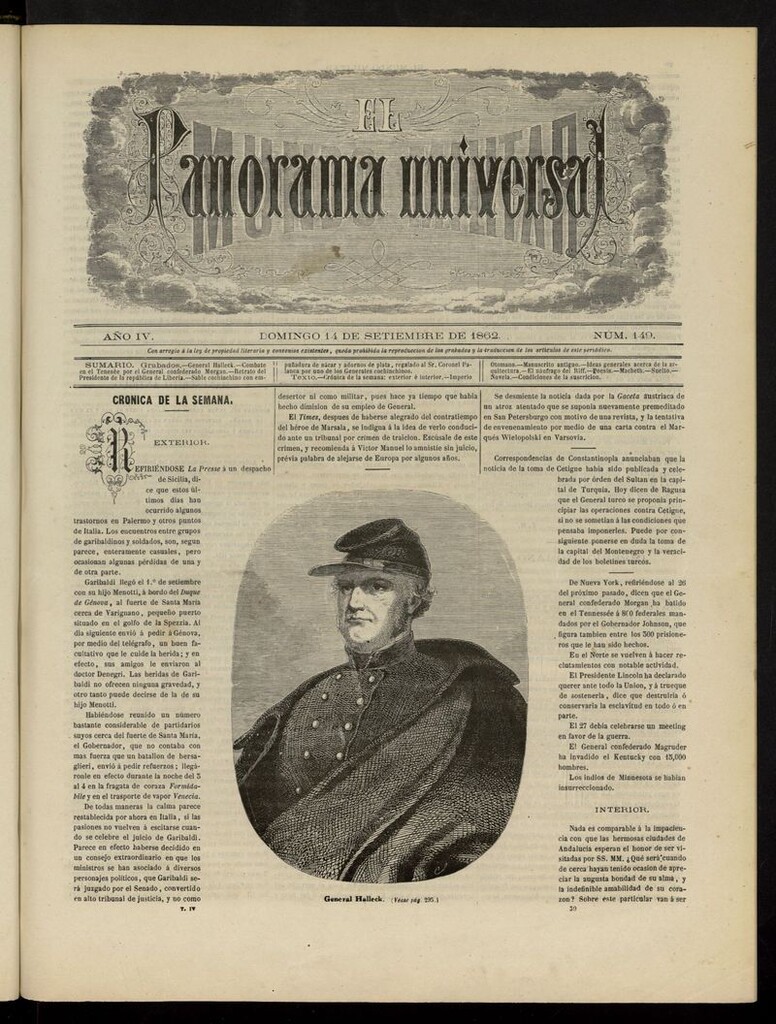 Miniatura de El Mundo Militar: panorama universal del 14 de septiembre de 1862