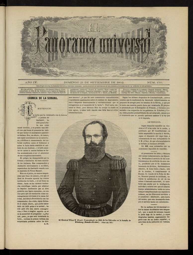 Miniatura de El Mundo Militar: panorama universal del 21 de septiembre de 1862