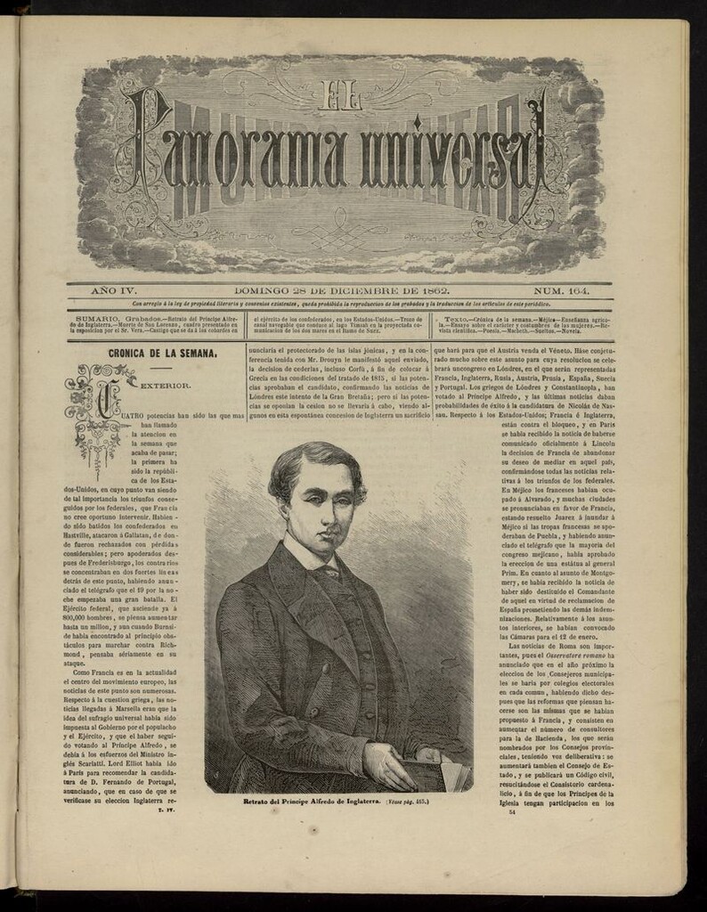 Miniatura de El Mundo Militar: panorama universal del 28 de diciembre de 1862