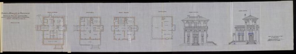 Miniatura de Expediente instruido por el Ayuntamiento de Canillejas a instancia de Emilio Vargas en solicitud de que se le conceda licenca para construir un hotel de planta baja y principal en la prolongación de la manzana 82 de la Ciudad Lineal, termino municipal de esta Villa