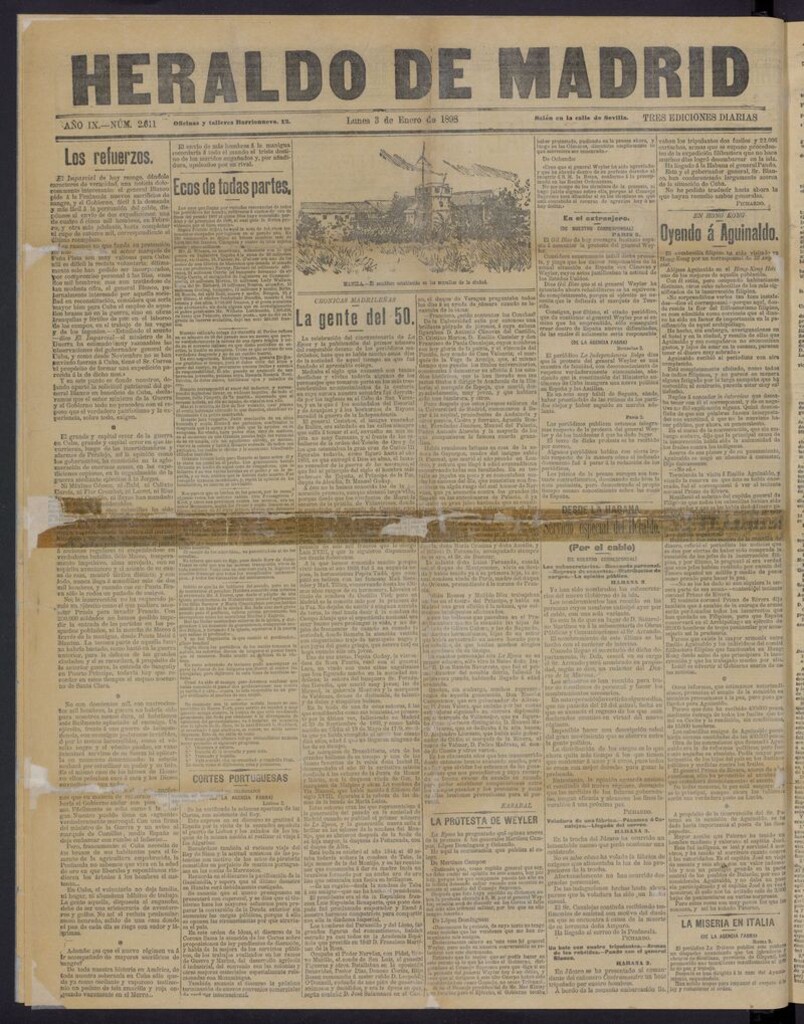 Miniatura de El Heraldo de Madrid: diario independiente del 3 de enero de 1898