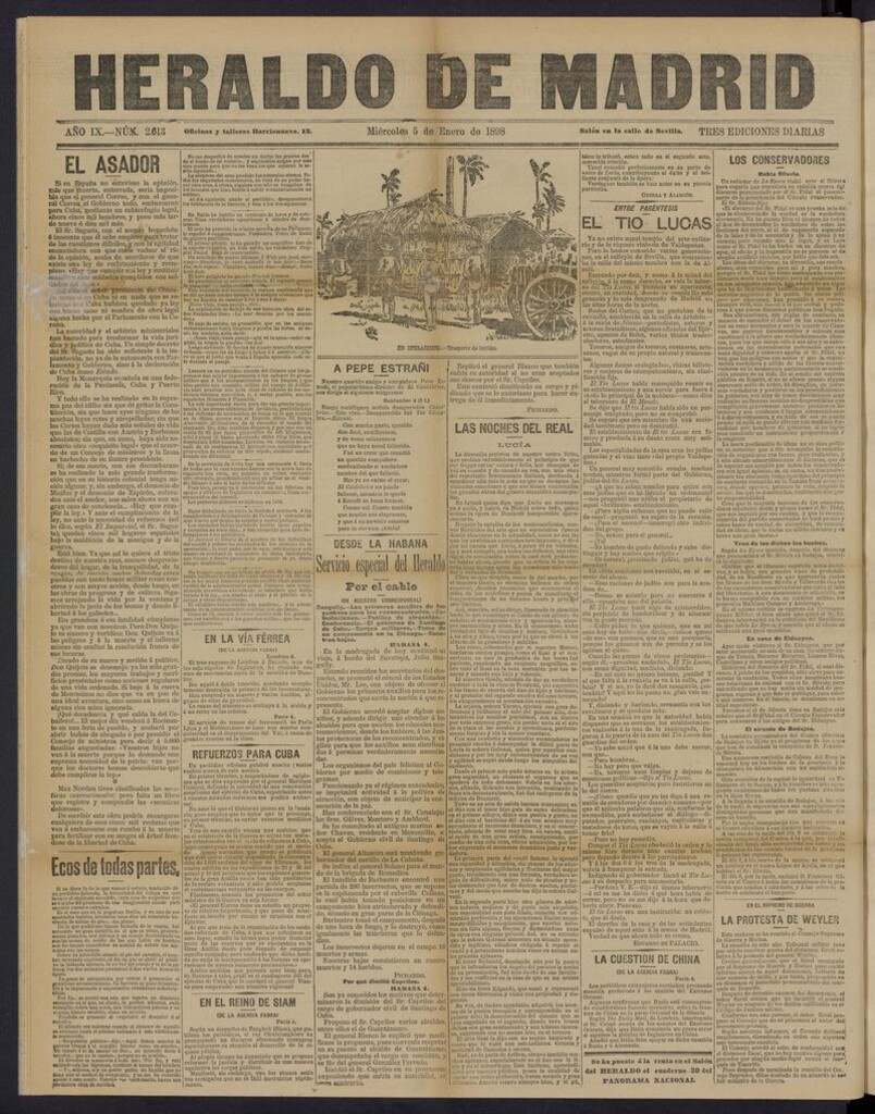 Miniatura de El Heraldo de Madrid: diario independiente del 5 de enero de 1898